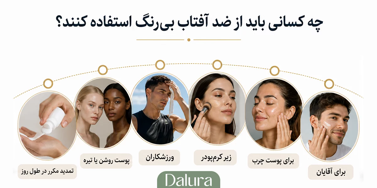 چه کسانی باید از ضد آفتاب بی رنگی استفاده کنند؟