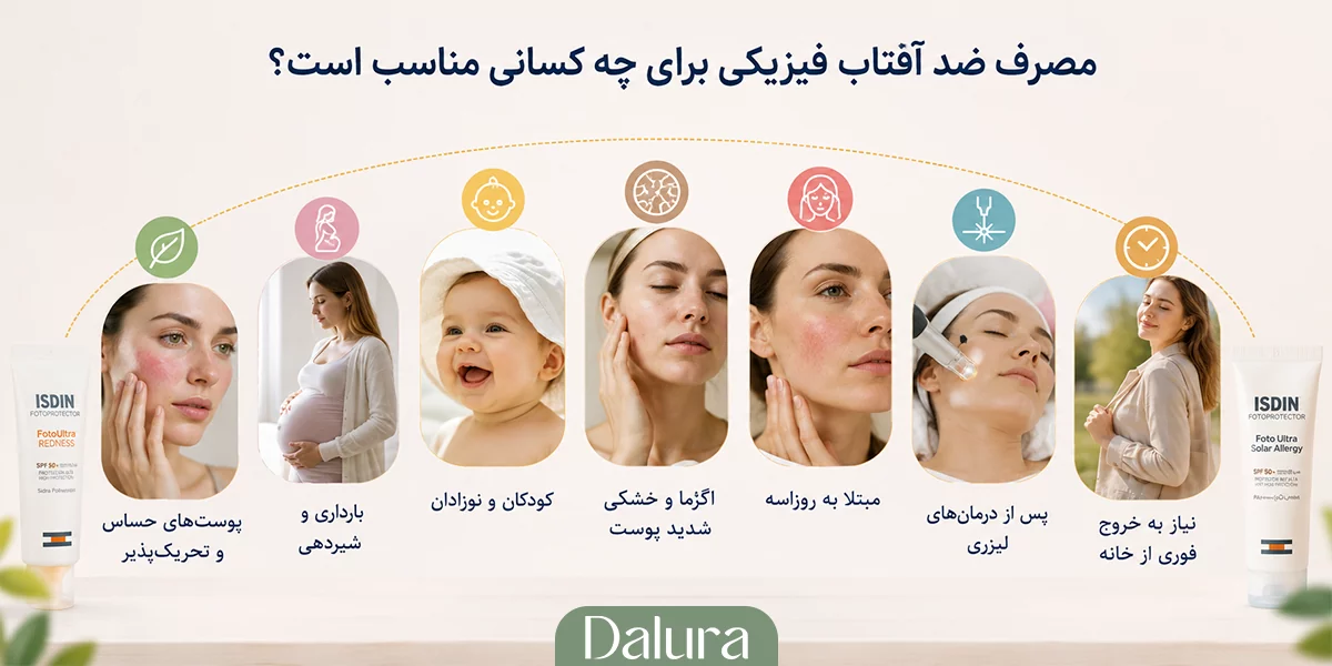 ضد آفتاب فیزیکی برای چه کسانی مناسب است